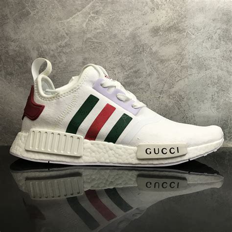 gucci adidas nmd blue and white|Gucci x Adidas originals.